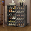 12 layer attachable cabinet shoe rack organizer with dustproof doors for home storage