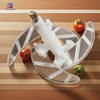 2L stainless steel push chopper manual vegetable meat cutter multi blade kitchen chopper tool