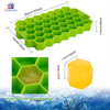HoneyBee silicone ice cube tray with lid for freezer use