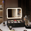LED Makeup Storage Bag with Mirror