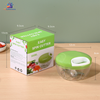 Manual spin food chopper with pull handle for chopping vegetables onion garlic and kitchen ingredients
