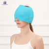 Reusable migraine relief ice head wrap cooling therapy cap for headaches, tension relief, puffy eyes, and full-head cold compression.