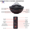 Mini galaxy projector lamp with colorful star light projection for room