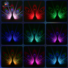 Peacock RGB projection night light with remote control, 9 lighting modes, colorful wall projector lamp for bedroom, kids' room, ambient lighting, and home décor.