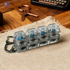 RGB mechanical keyboard switch keychain with LED lights, clicky mechanical keys, and durable keyring for gamers and keyboard enthusiasts.