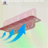 Silicone sink splash guard with waterproof drain storage tray for kitchen dishwashing area