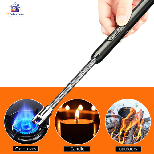 USB rechargeable arc lighter with flexible neck windproof flameless design